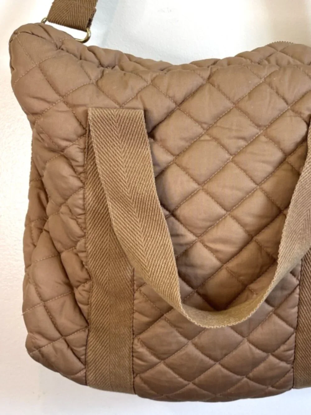 Cam Cam Copenhagen Changing Diaper Bag M Camel Tan Organic Cotton Minimalist